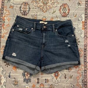 Levi's Dark Blue Jean Shorts